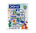 DOMS Junior Art Kit | Comes with a Transparent Zipper Bag | Perfect Value Pack | Kit for School Essentials | Gifting Range for Kids | Combination of 8 Stationery Items