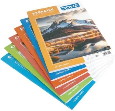 Doms A4 Size Notebook 172Pgs | Pack of 6 |  Quality Paper Notebooks